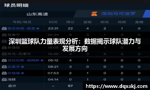 深圳篮球队力量表现分析：数据揭示球队潜力与发展方向