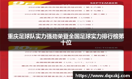 重庆足球队实力强劲荣登全国足球实力排行榜第十位
