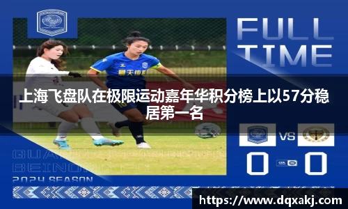 上海飞盘队在极限运动嘉年华积分榜上以57分稳居第一名