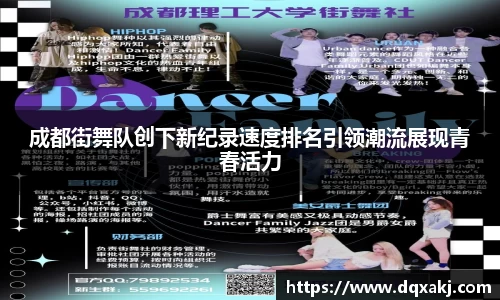 成都街舞队创下新纪录速度排名引领潮流展现青春活力